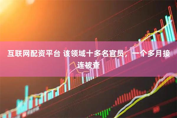 互联网配资平台 该领域十多名官员，一个多月接连被查